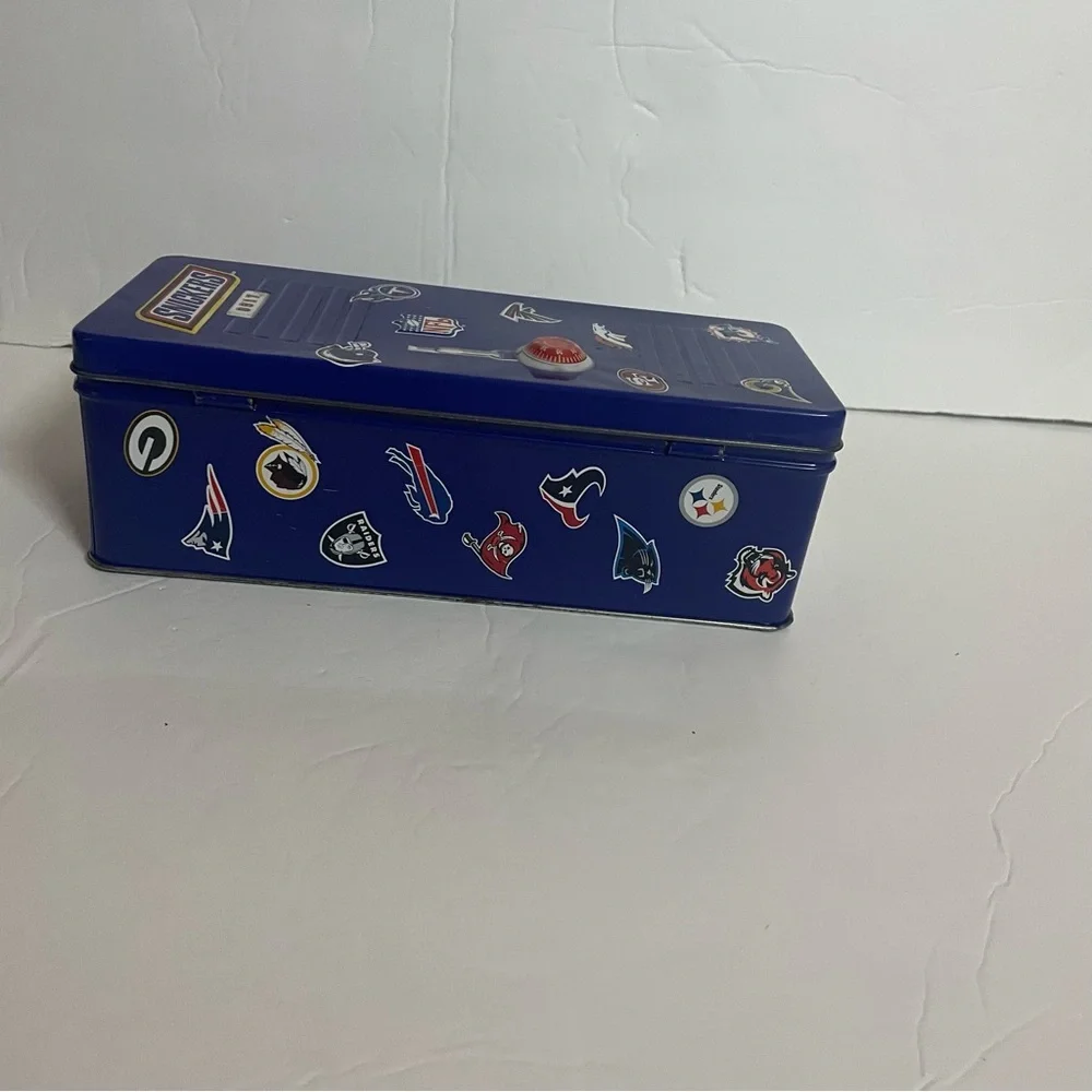 Snickers Blue NFL Tin Locker Box